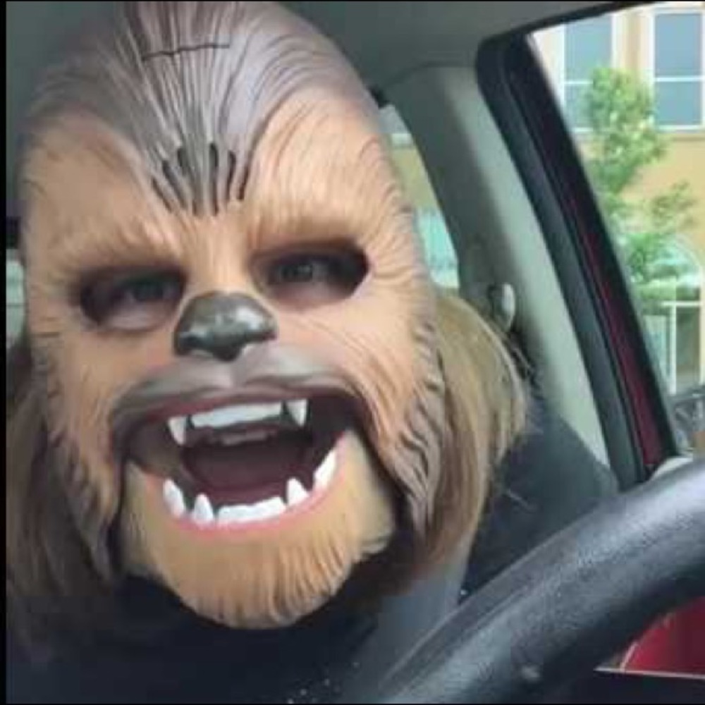 Viral Chewbacca mom mask!!